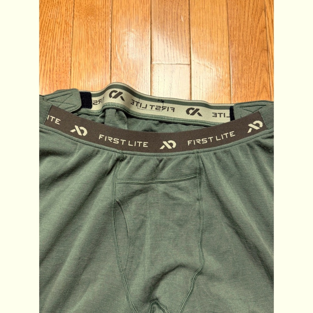 First Lite Kiln Midweight 250 Merino-X Base Layer Full Side Zip Pants Mens MD - Picture 3 of 7